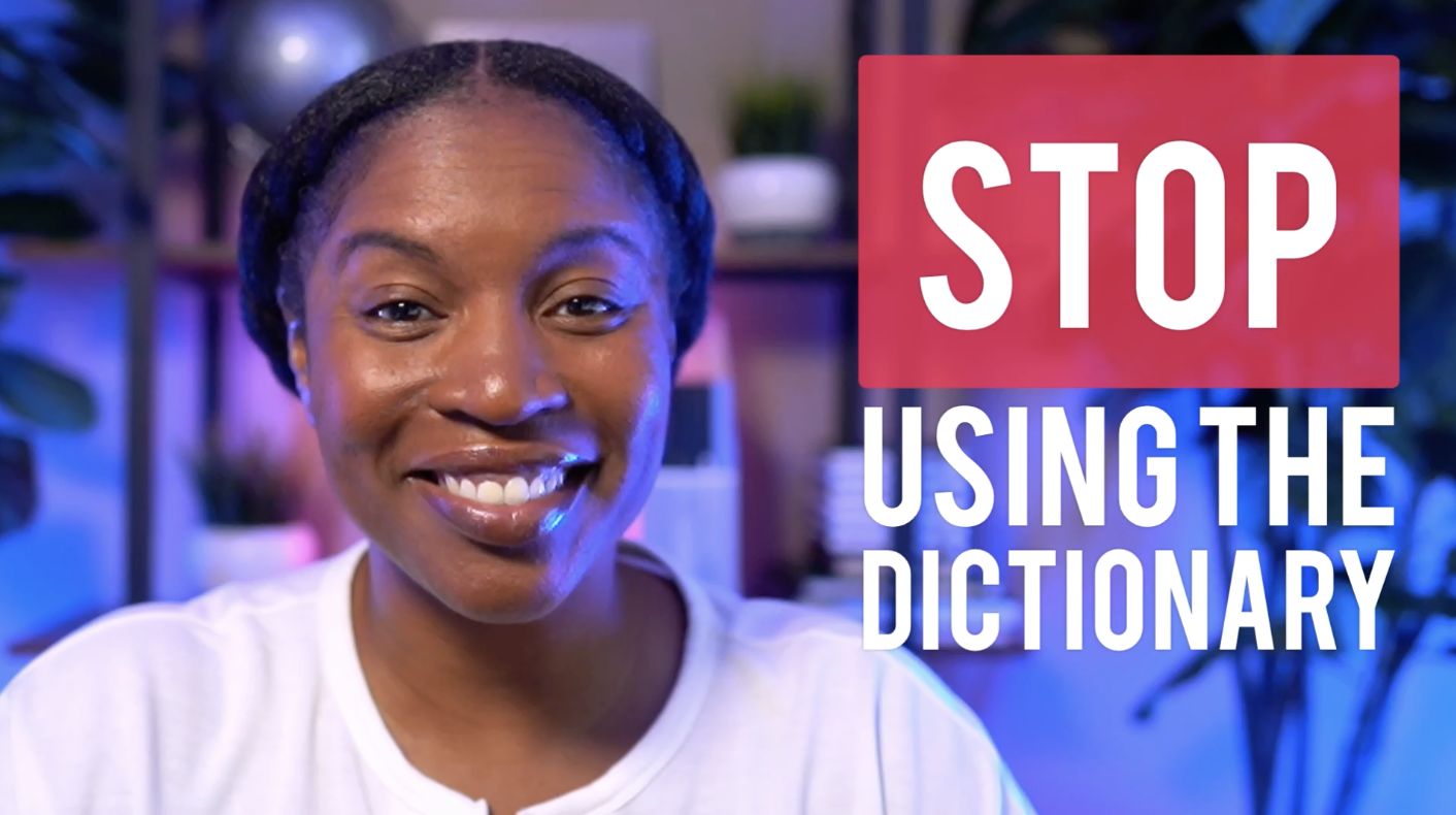 STOP USING THE DICTIONARY To Learn English Words Speak English with