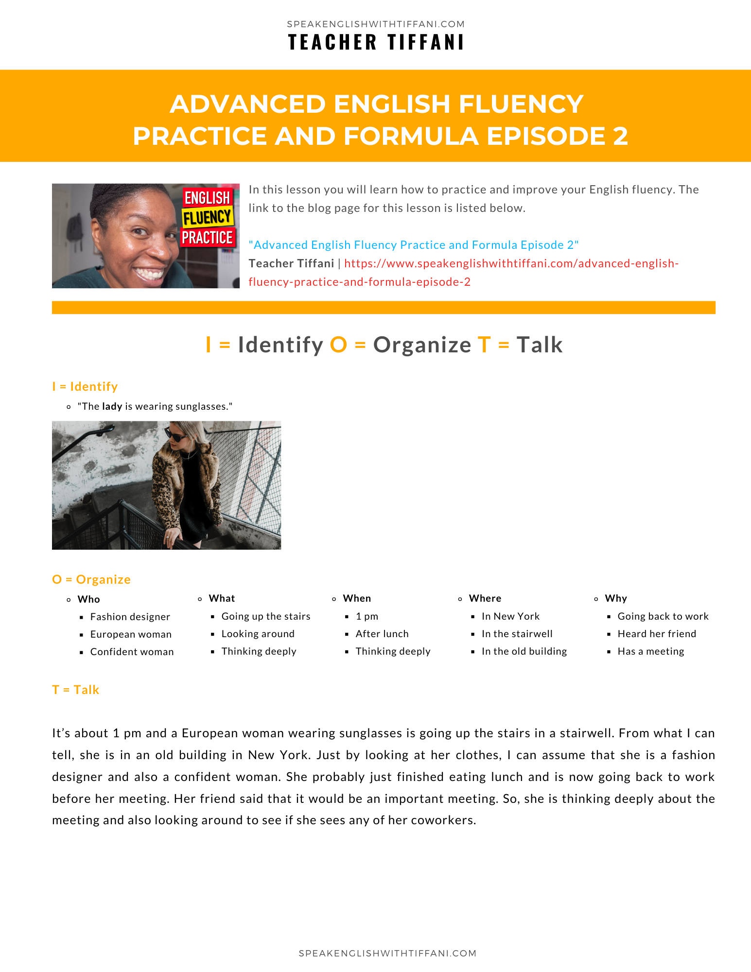 Advanced English Fluency Practice And Formula Episode 2 Speak English